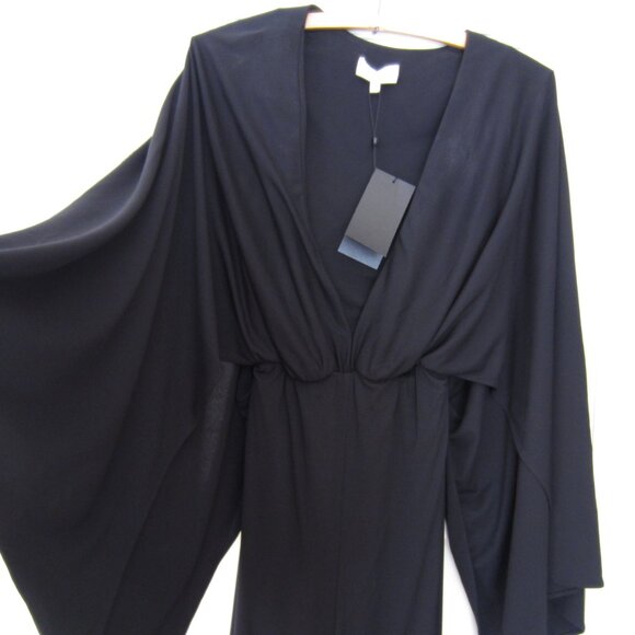 NWT HALSTON Black Cape Jumpsuit Sz 10 Classy - Picture 10 of 16